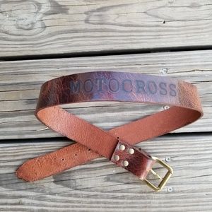 Leather belt